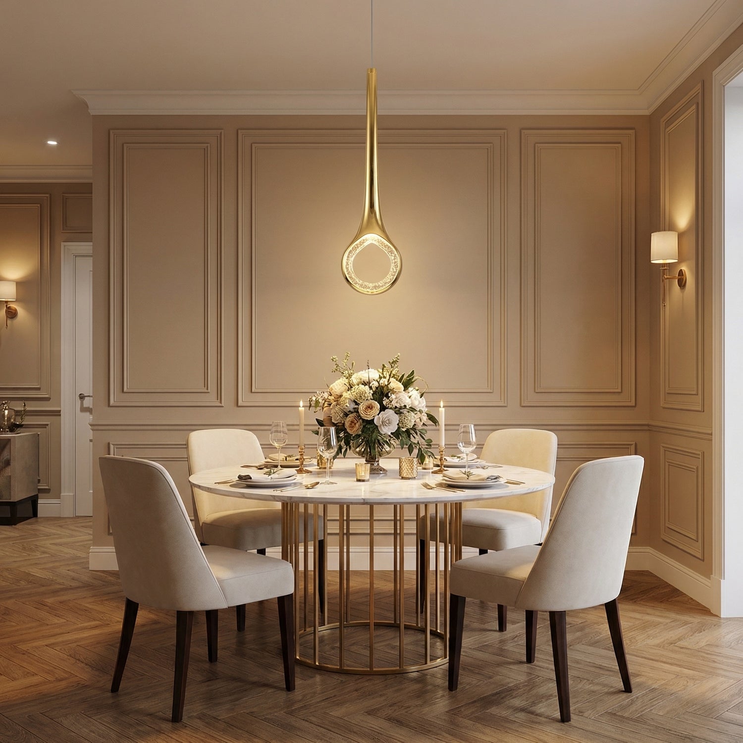 Yiosi Series Mini Crystal Pendant Light Style B - scene-1