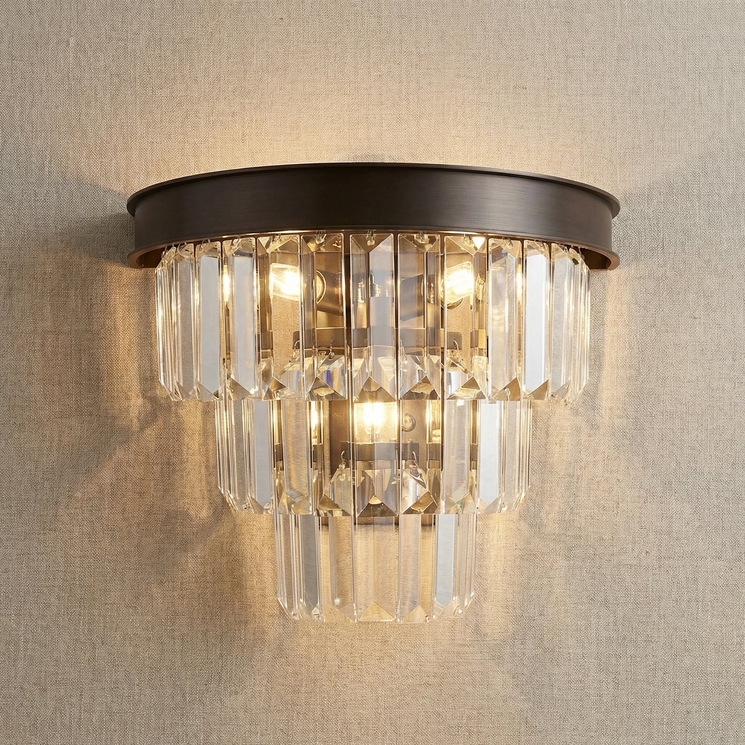 Yiosi Series Mini Crystal Wall Sconce 10" - 10" Linear (L260mm)
