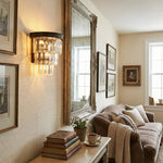 Yiosi Series Mini Crystal Wall Sconce 10" - scene-3