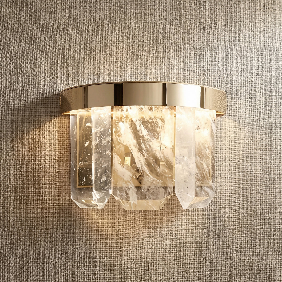 Yiosi Series Mini Crystal Wall Sconce 9" - 9" Linear (L240mm)