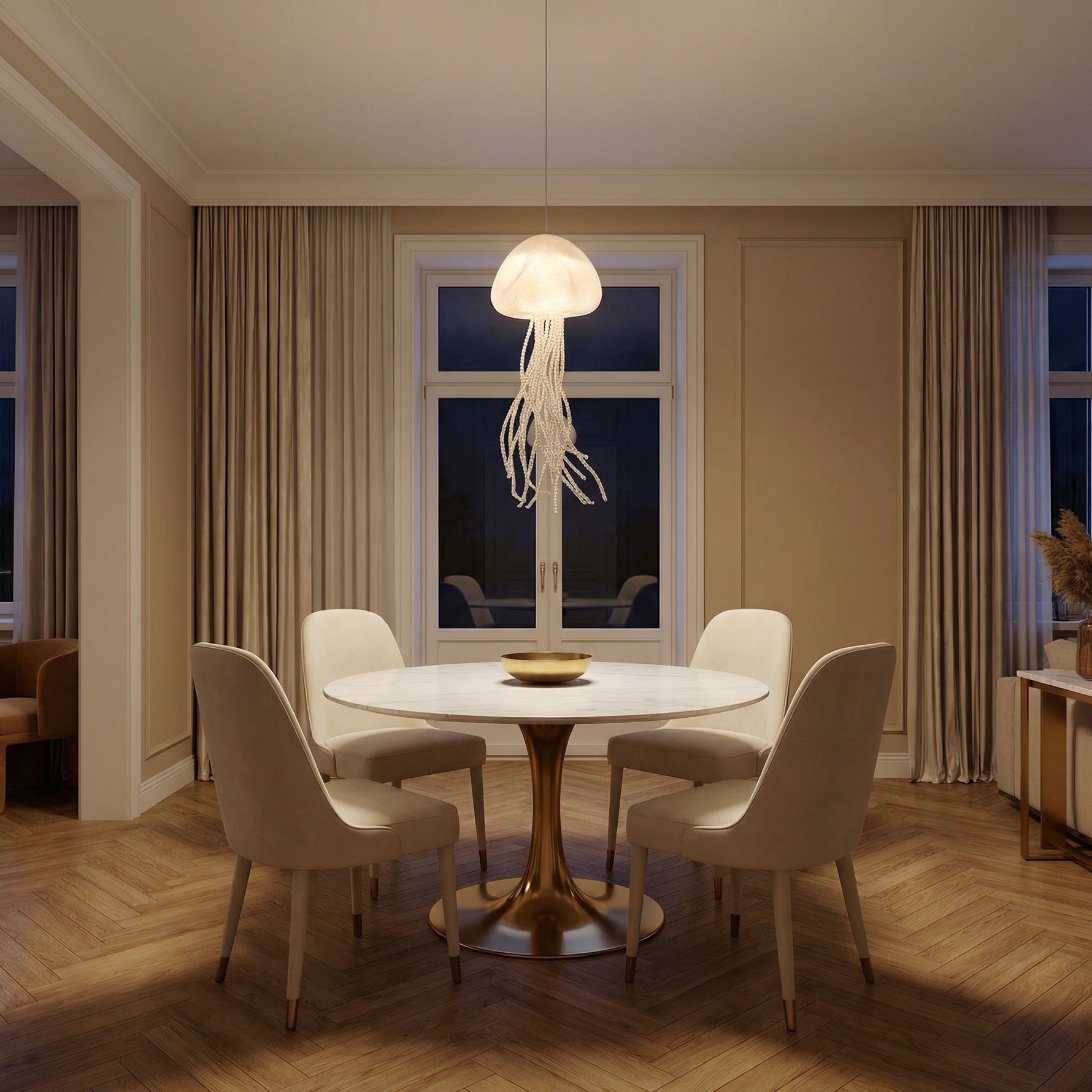 Yiosi Series Mini Glass Pendant Light 7" - scene-1