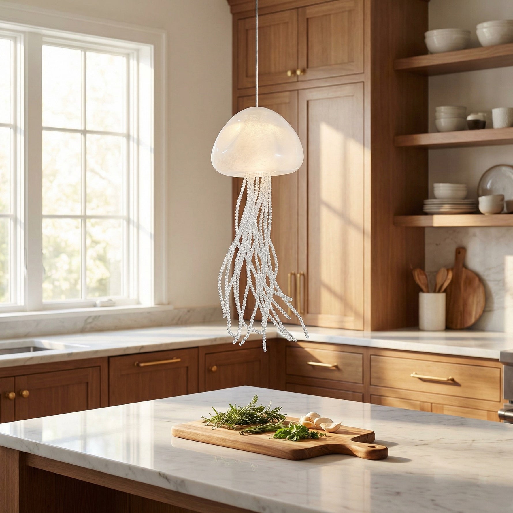 Yiosi Series Mini Glass Pendant Light 7" - scene-2
