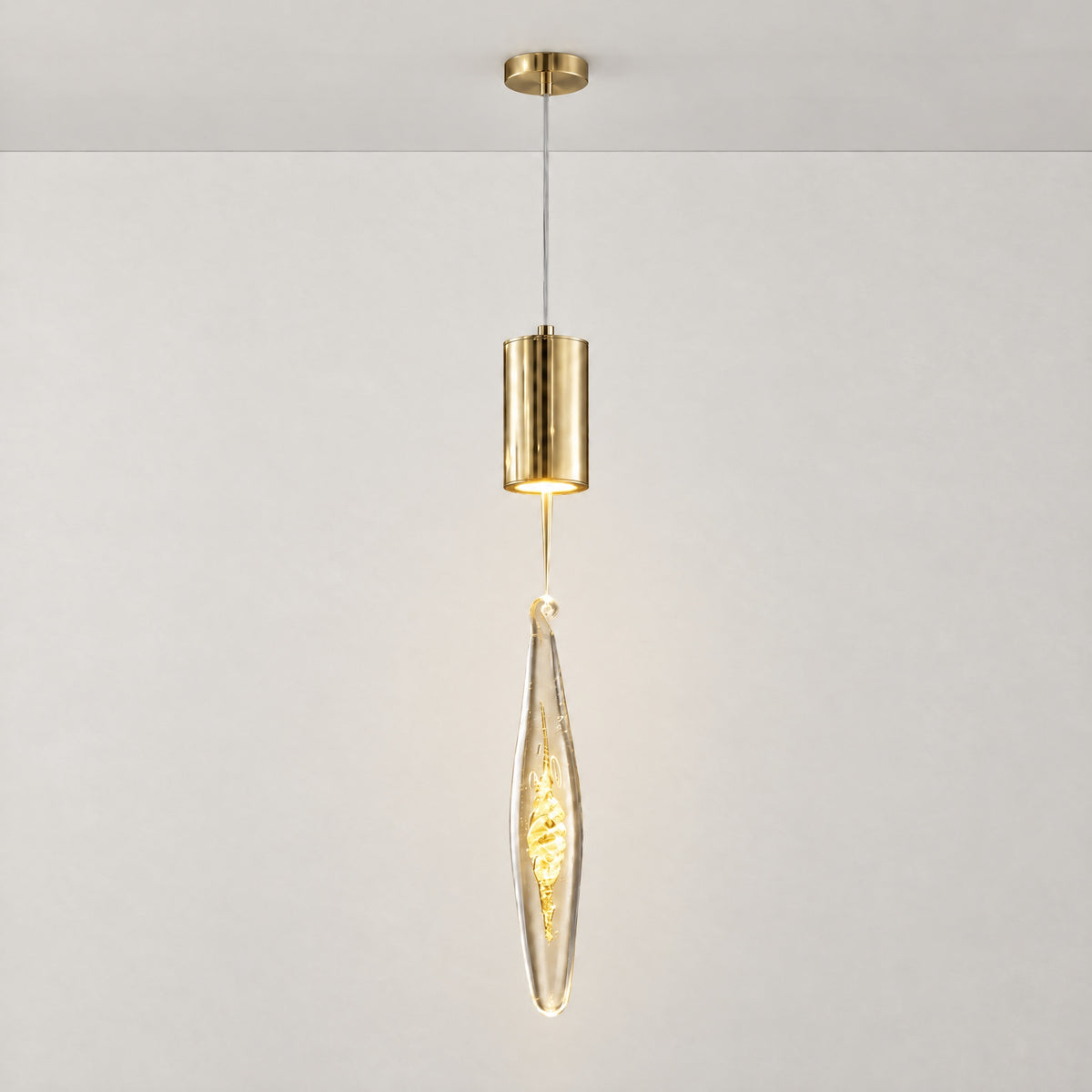 Aspen Mini Hand-Blown Glass Pendant