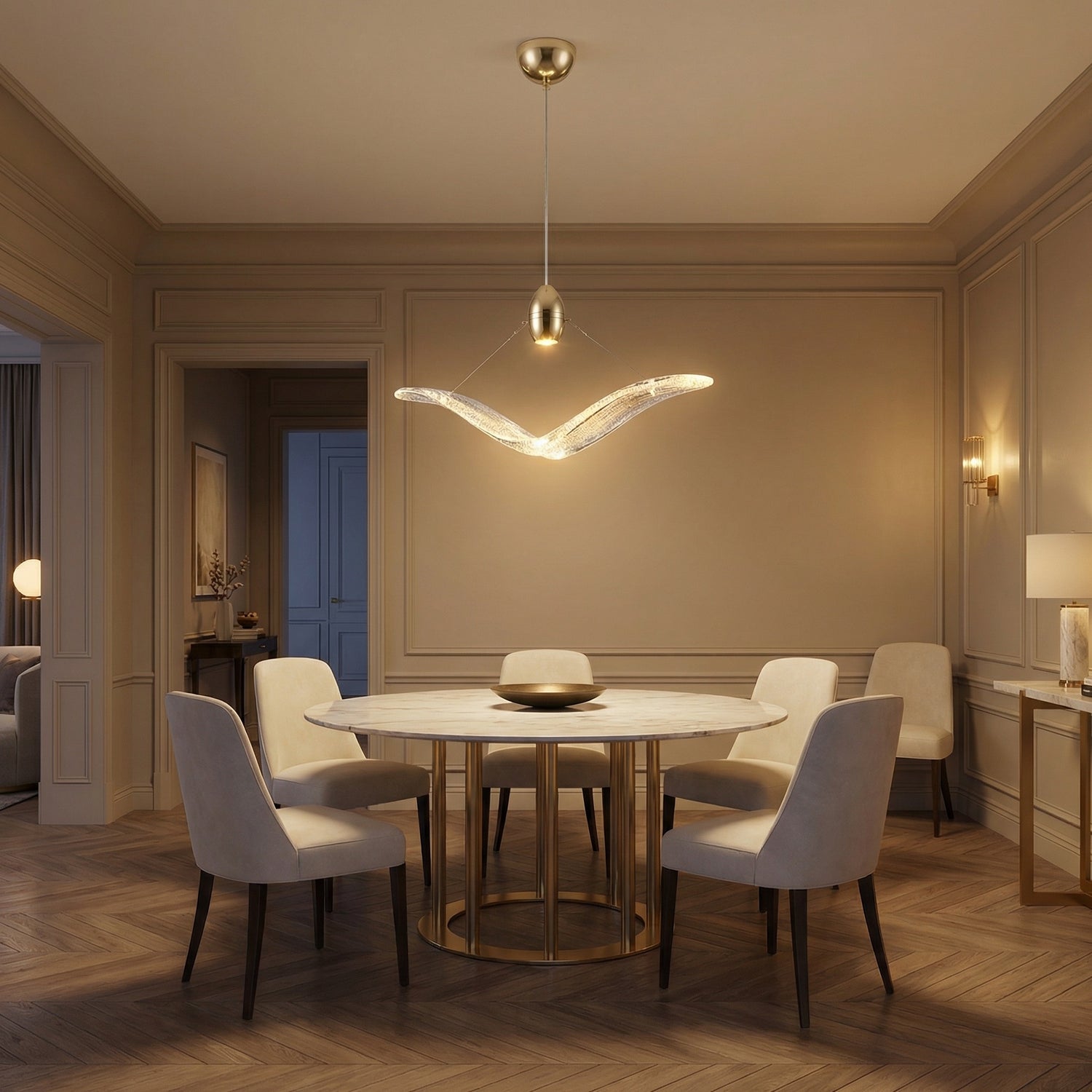 Yiosi Series Mini Glass Pendant Light Style D - scene-1