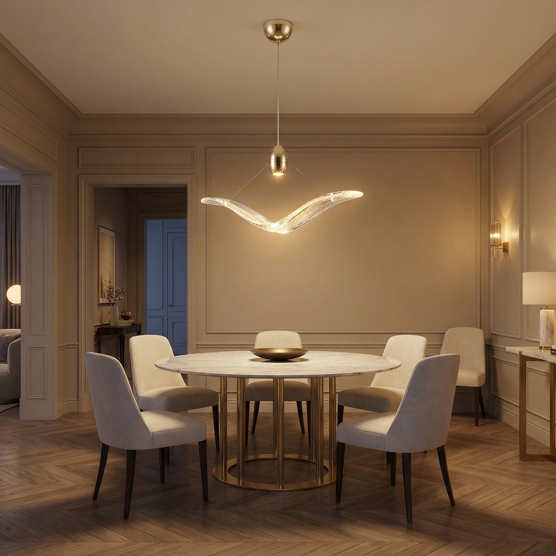 Yiosi Series Mini Glass Pendant Light Style D - scene-1