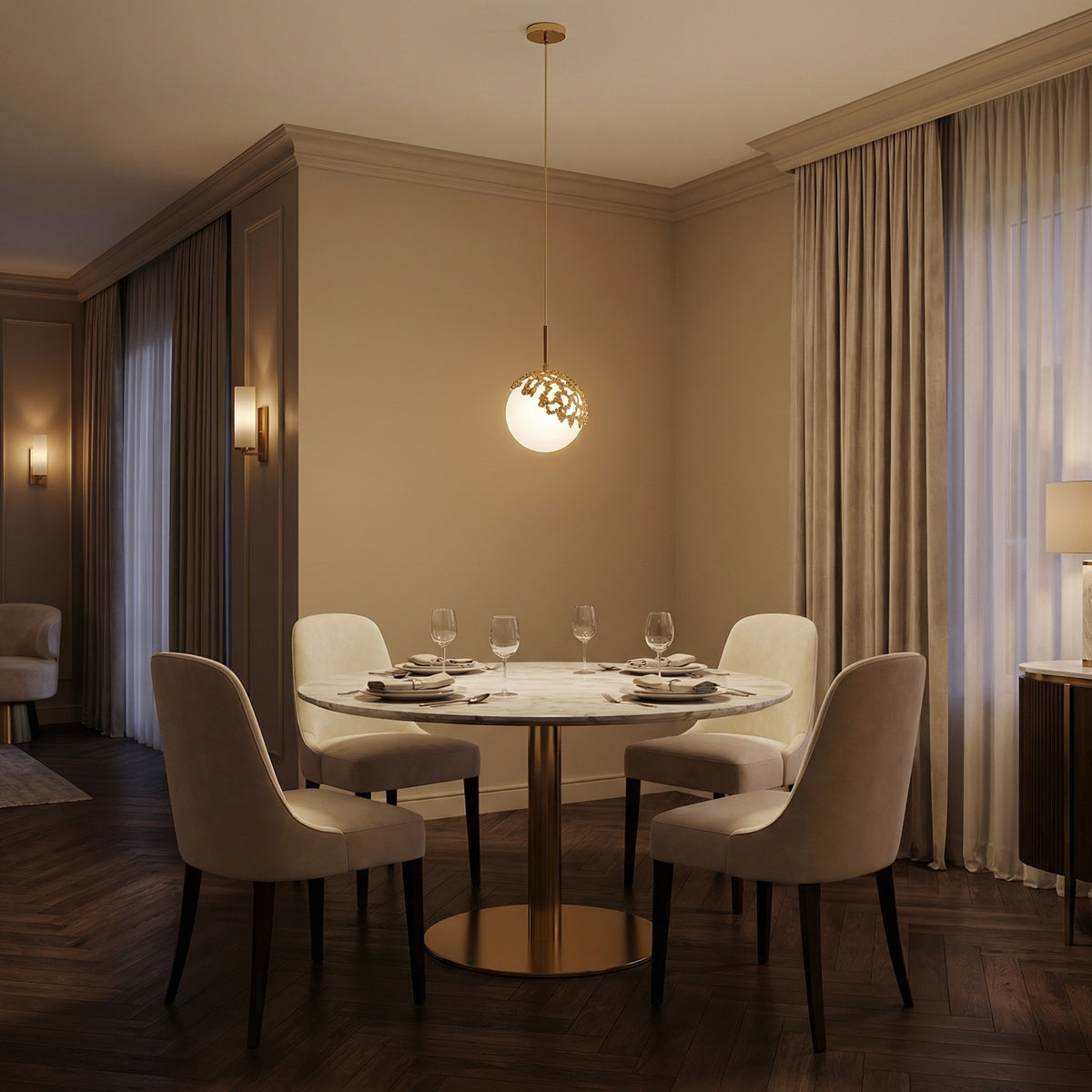 Yiosi Series Mini Glass Pendant Light Style E - scene-1