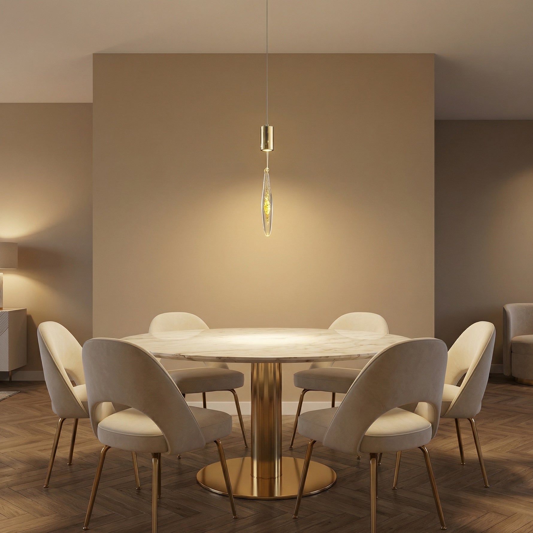 Yiosi Series Mini Glass Pendant Light Style G - scene-1