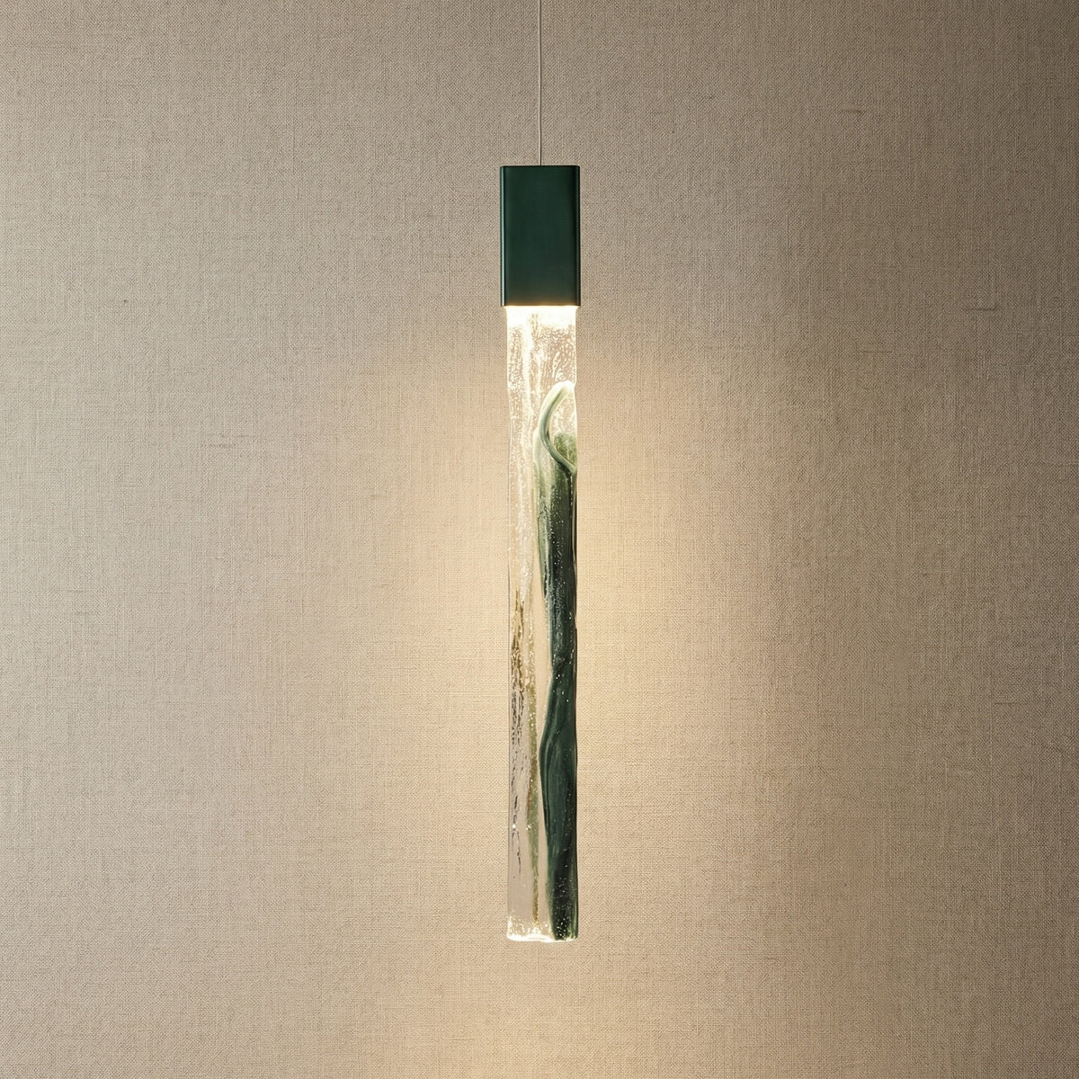 Yiosi Series Mini Glass Pendant Light Style H - Dark Green