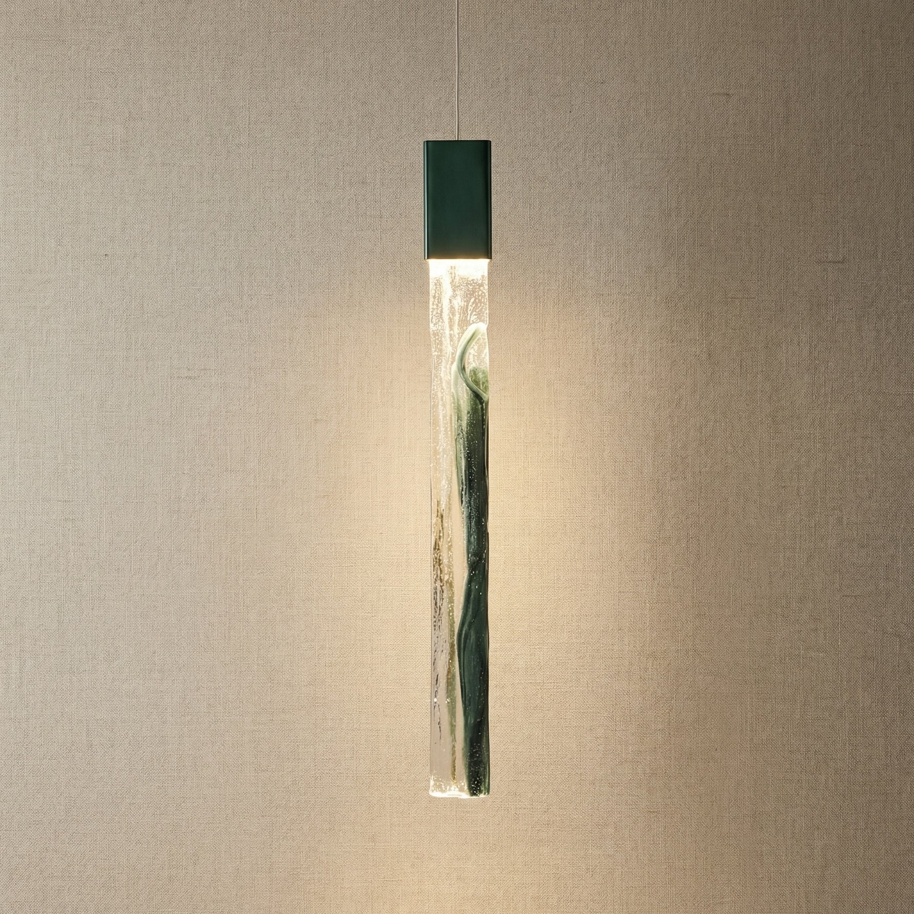 Yiosi Series Mini Glass Pendant Light Style H - Dark Green