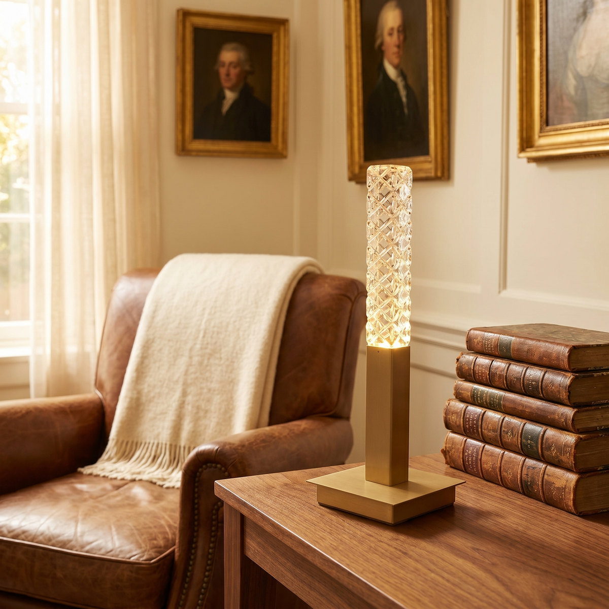 YIOSI LAMPS - Mini Glass Table Lamp - Library Side Table