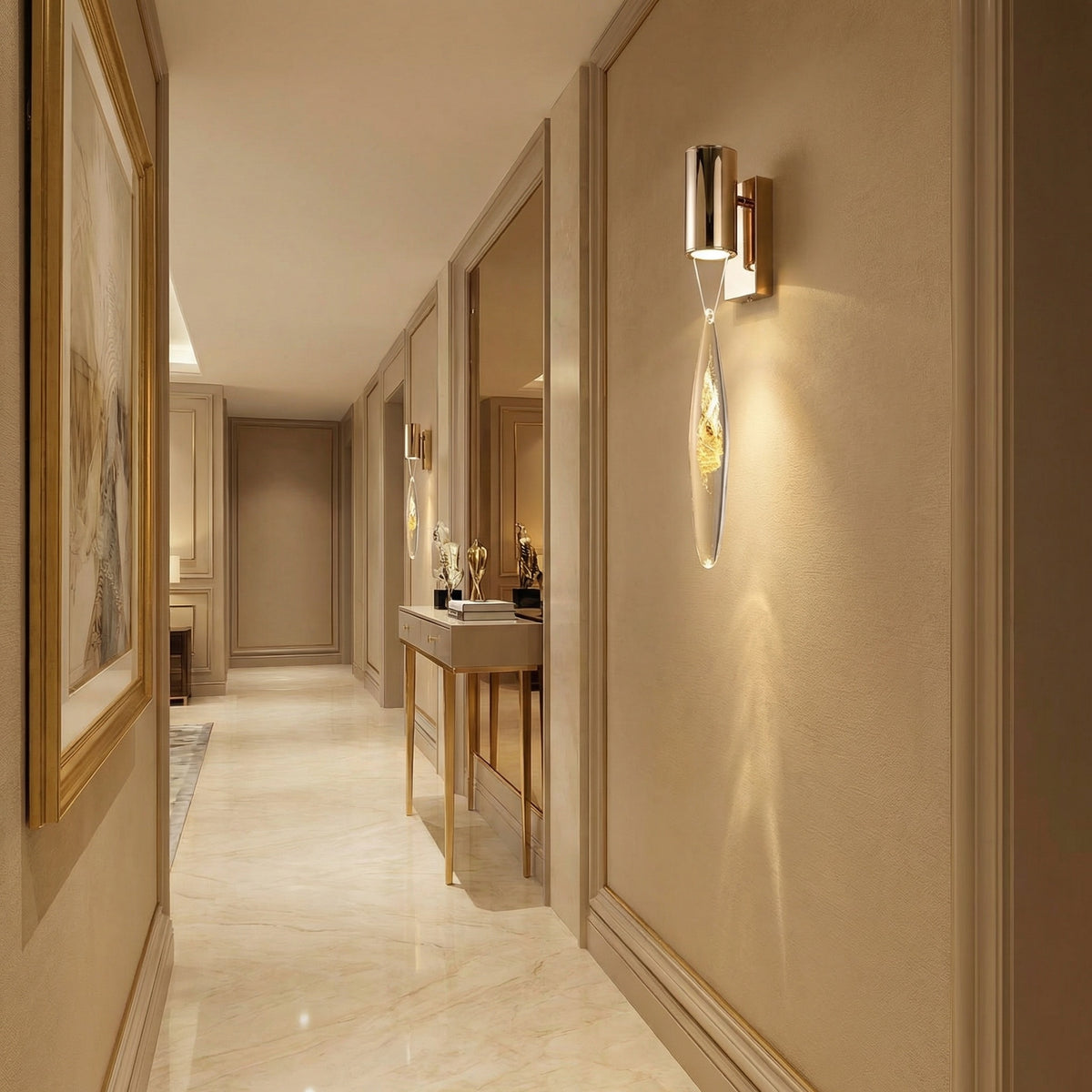 Yiosi Series Mini Glass Wall Sconce Style D - scene-1