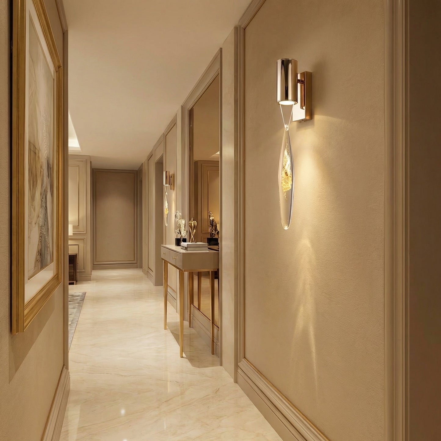 Yiosi Series Mini Glass Wall Sconce Style D - scene-1