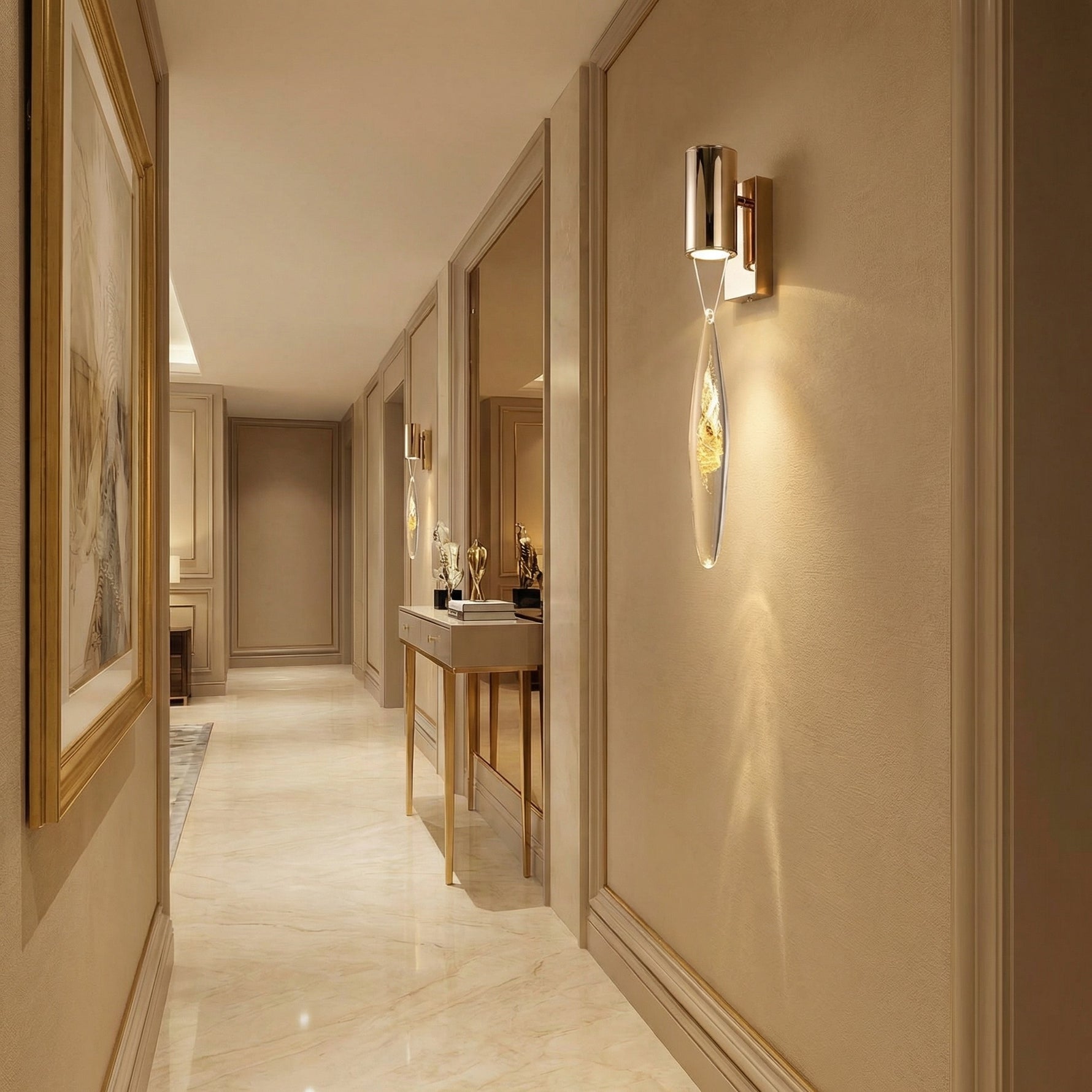 Yiosi Series Mini Glass Wall Sconce Style D - scene-1
