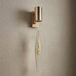 Yiosi Series Mini Glass Wall Sconce Style D - dark