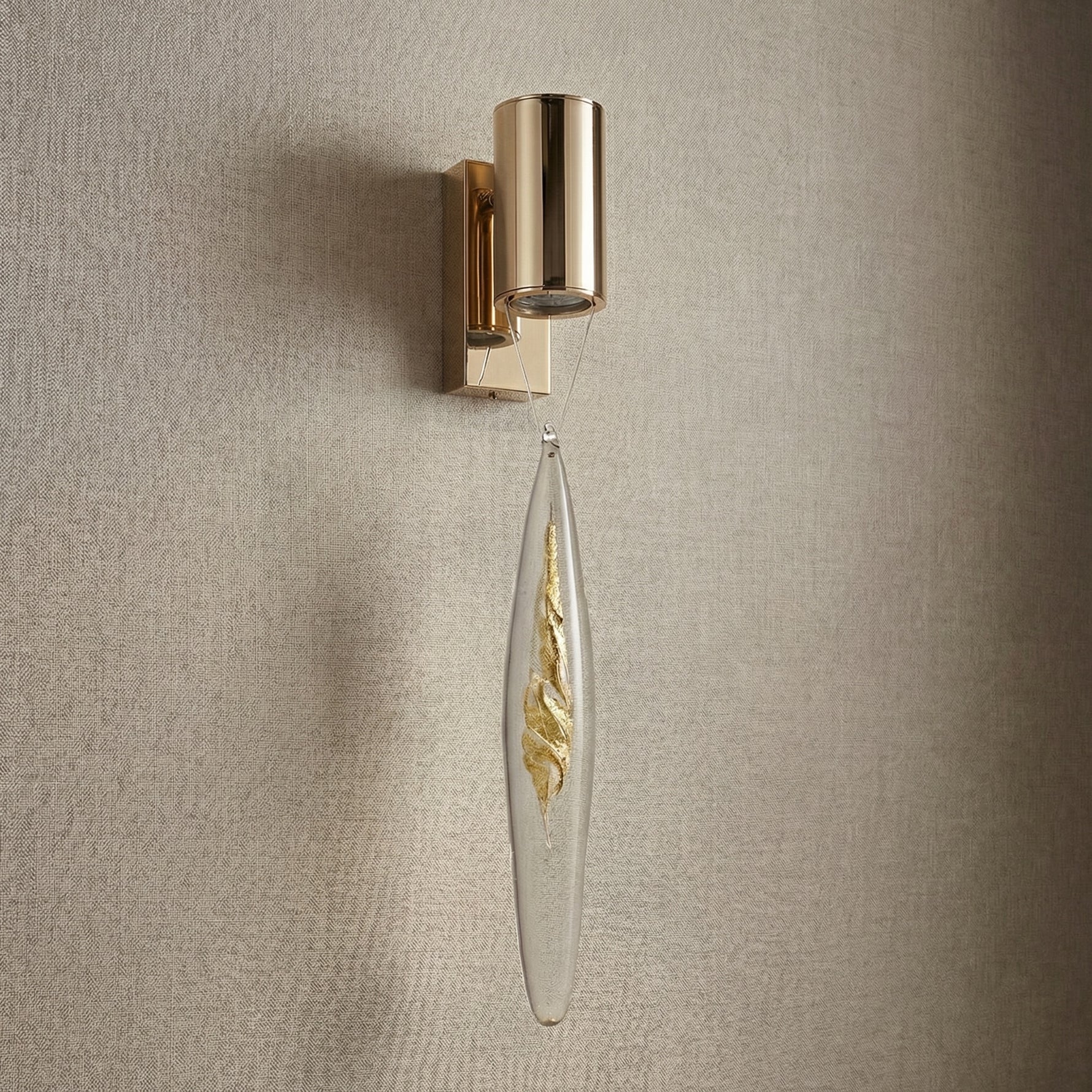 Yiosi Series Mini Glass Wall Sconce Style D - dark
