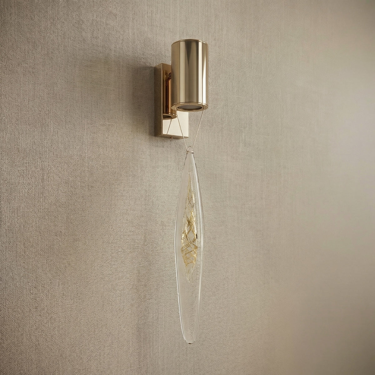 Yiosi Series Mini Glass Wall Sconce Style D - dark