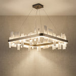 Yiosi Series Natural Stone Pendant Light 31" - 31" Linear (L800mm)