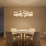 Yiosi Series Natural Stone Pendant Light 31" - scene-1