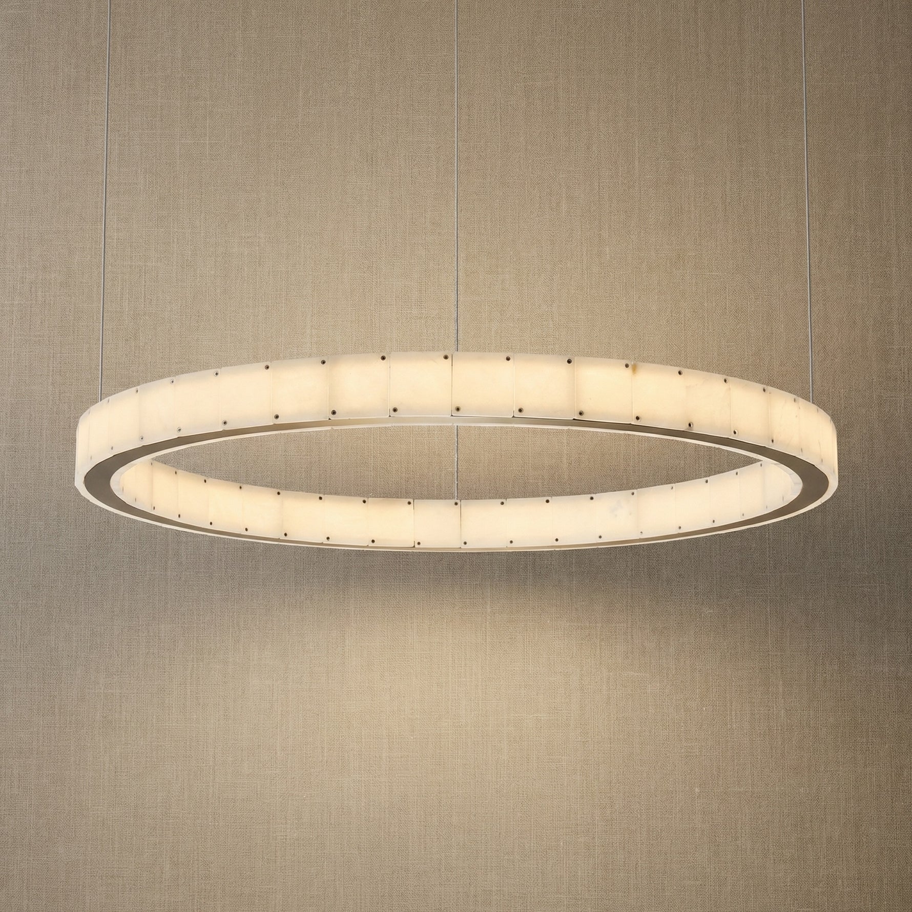 Yiosi Series Natural Stone Pendant Light Style B - 40" (Dia 1010mm)