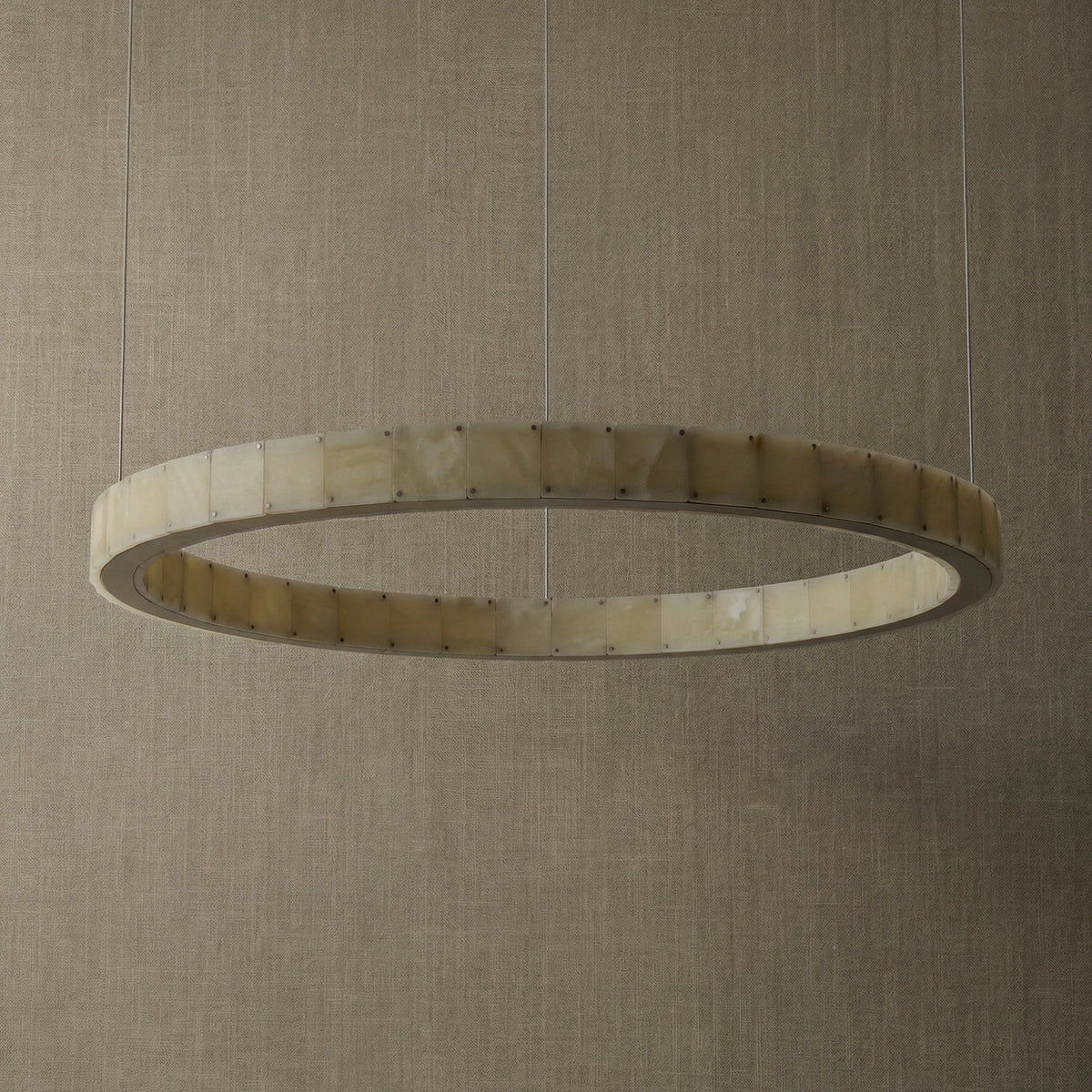 Yiosi Series Natural Stone Pendant Light Style B - dark