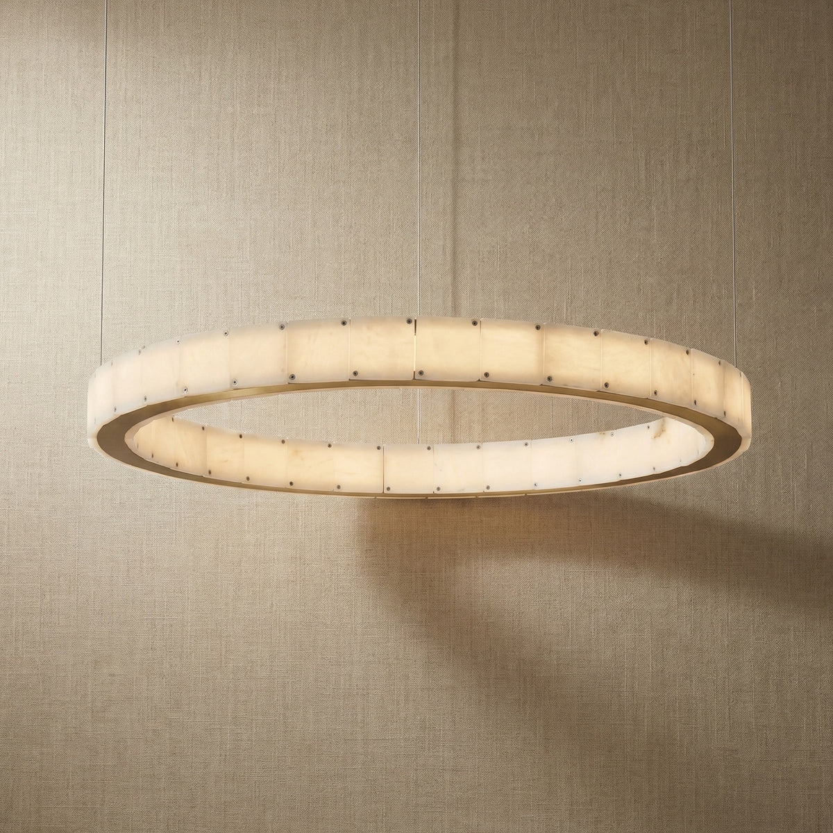 Yiosi Series Natural Stone Pendant Light Style B - 26" (Dia 650mm)