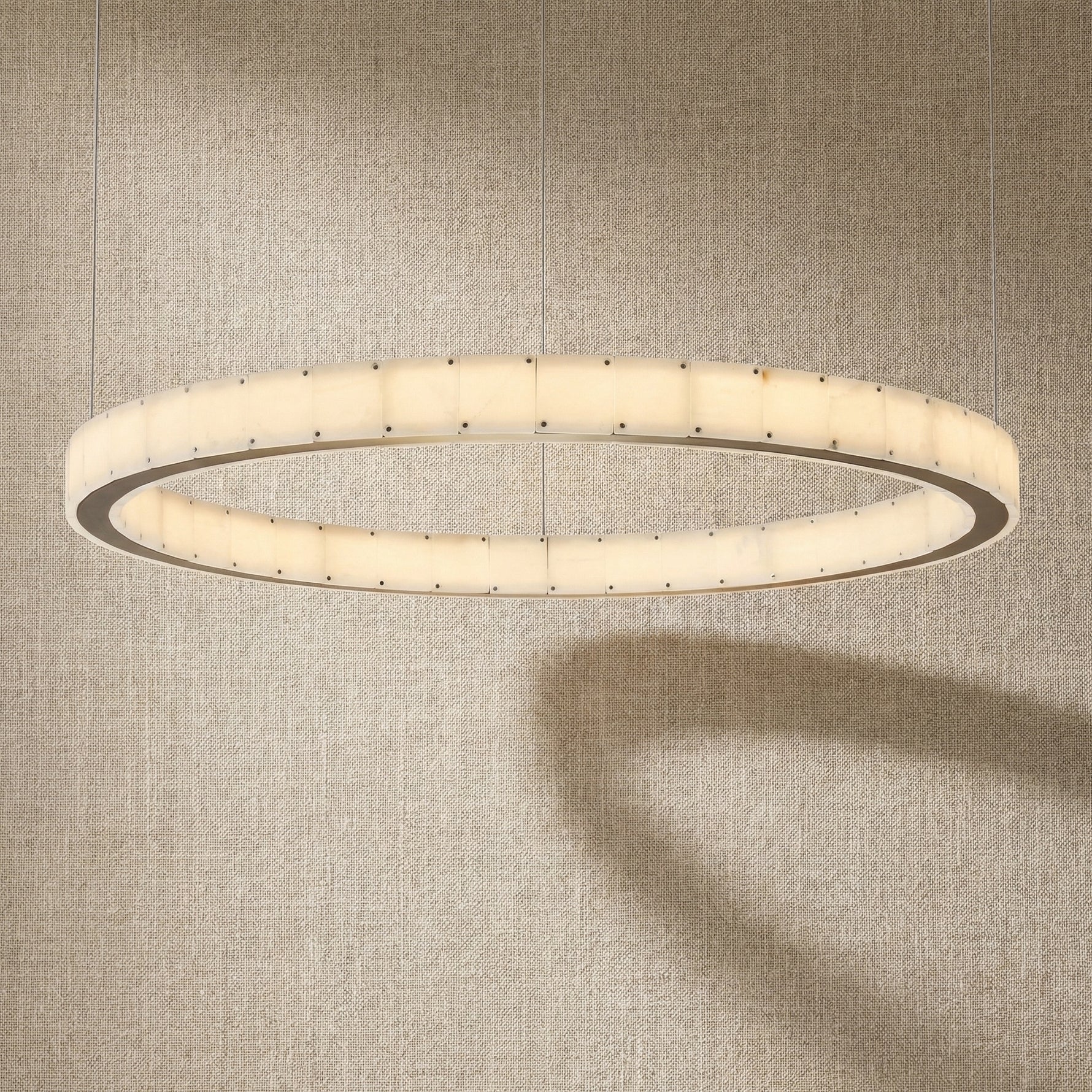 Yiosi Series Natural Stone Pendant Light Style B - 33" (Dia 830mm)