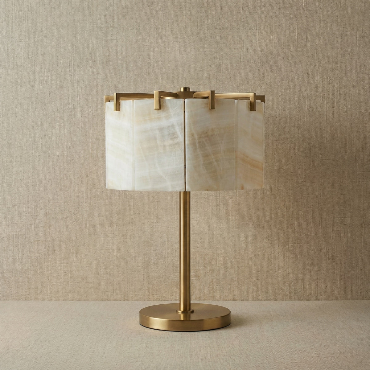 Yiosi Series Natural Stone Table Lamp - dark