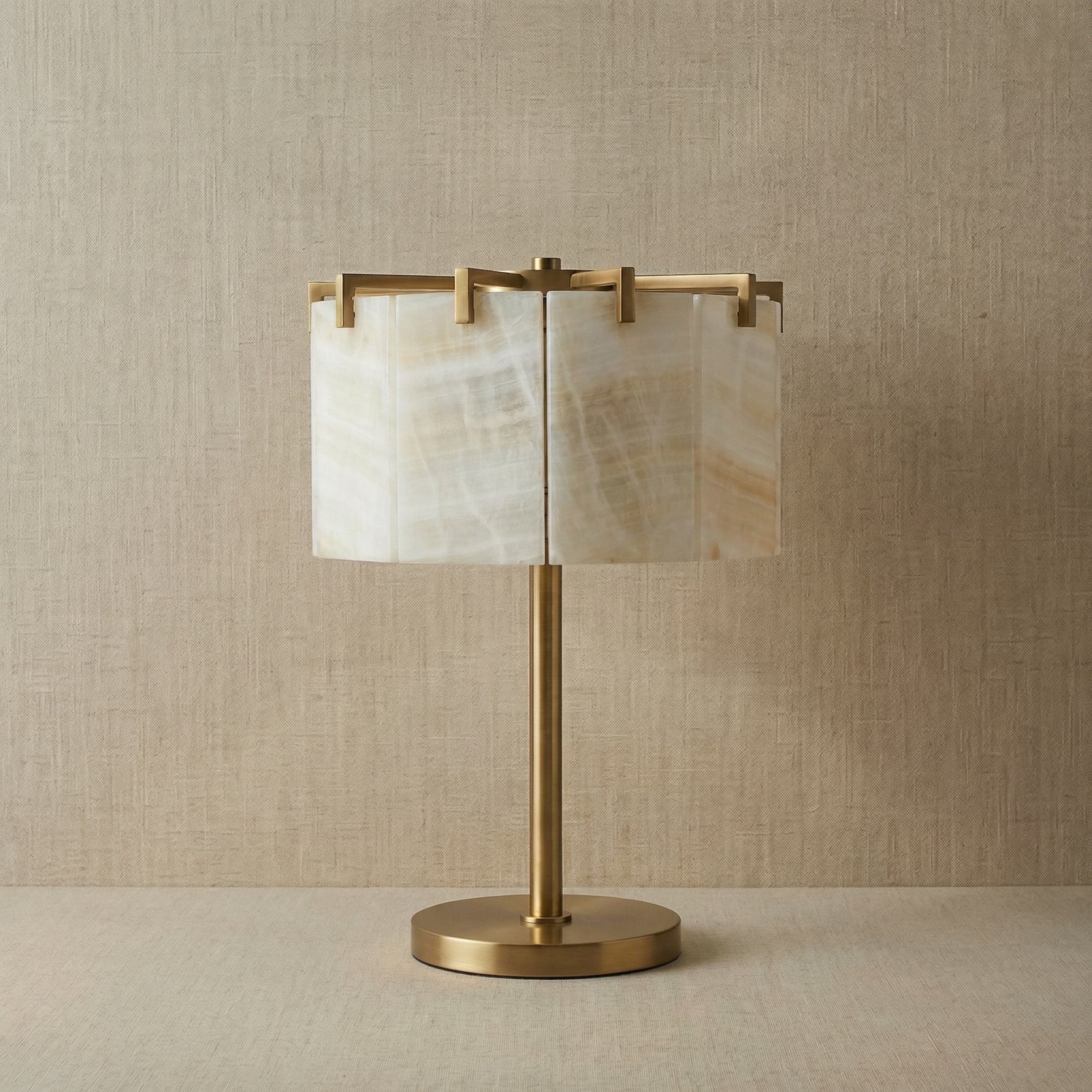 Yiosi Series Natural Stone Table Lamp - dark