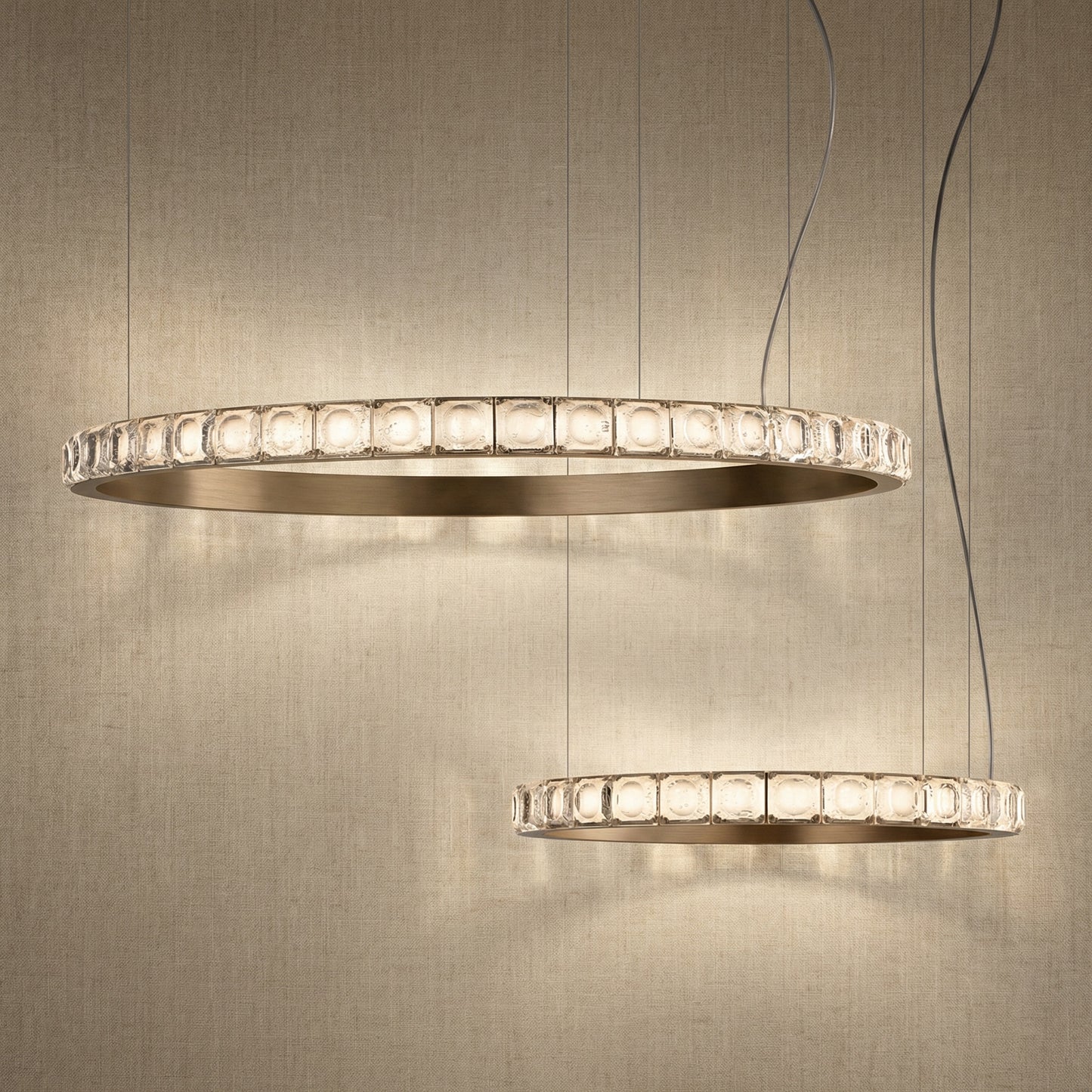 Yiosi Series Nested Crystal Pendant Light Style A - 31" (Dia 800mm)