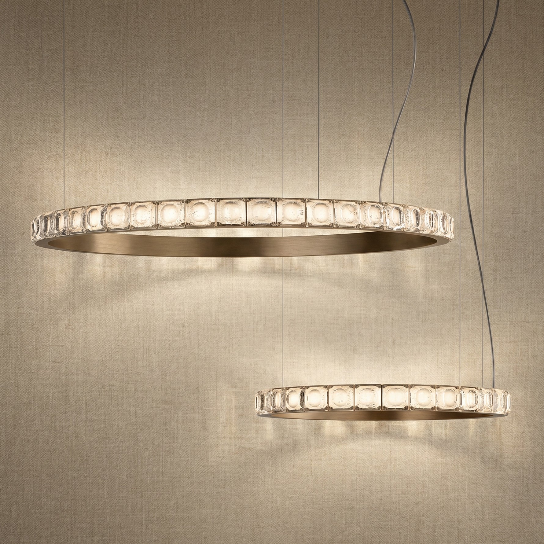 Yiosi Series Nested Crystal Pendant Light Style A - 31" (Dia 800mm)