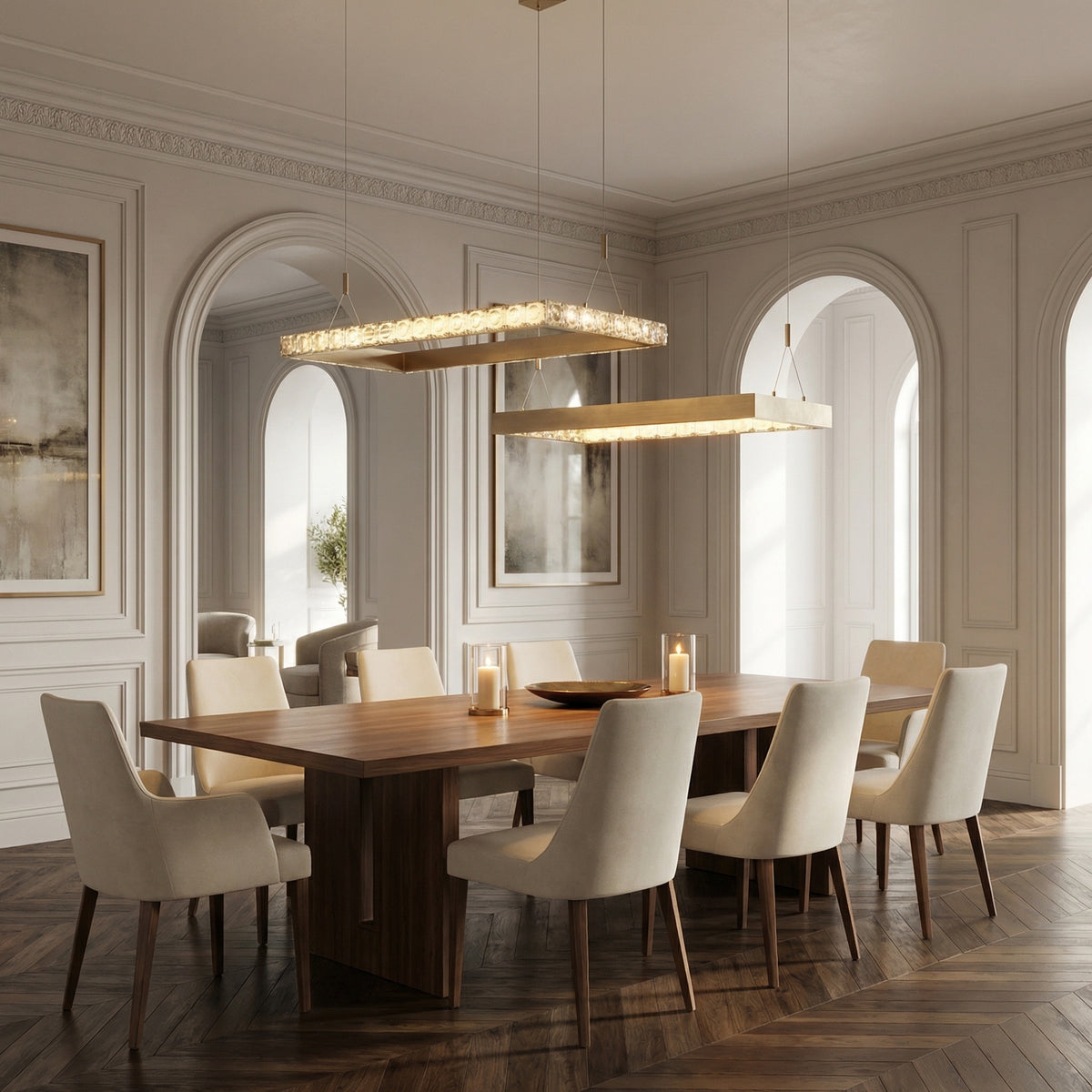 Yiosi Series Nested Crystal Pendant Light Style B - scene-2