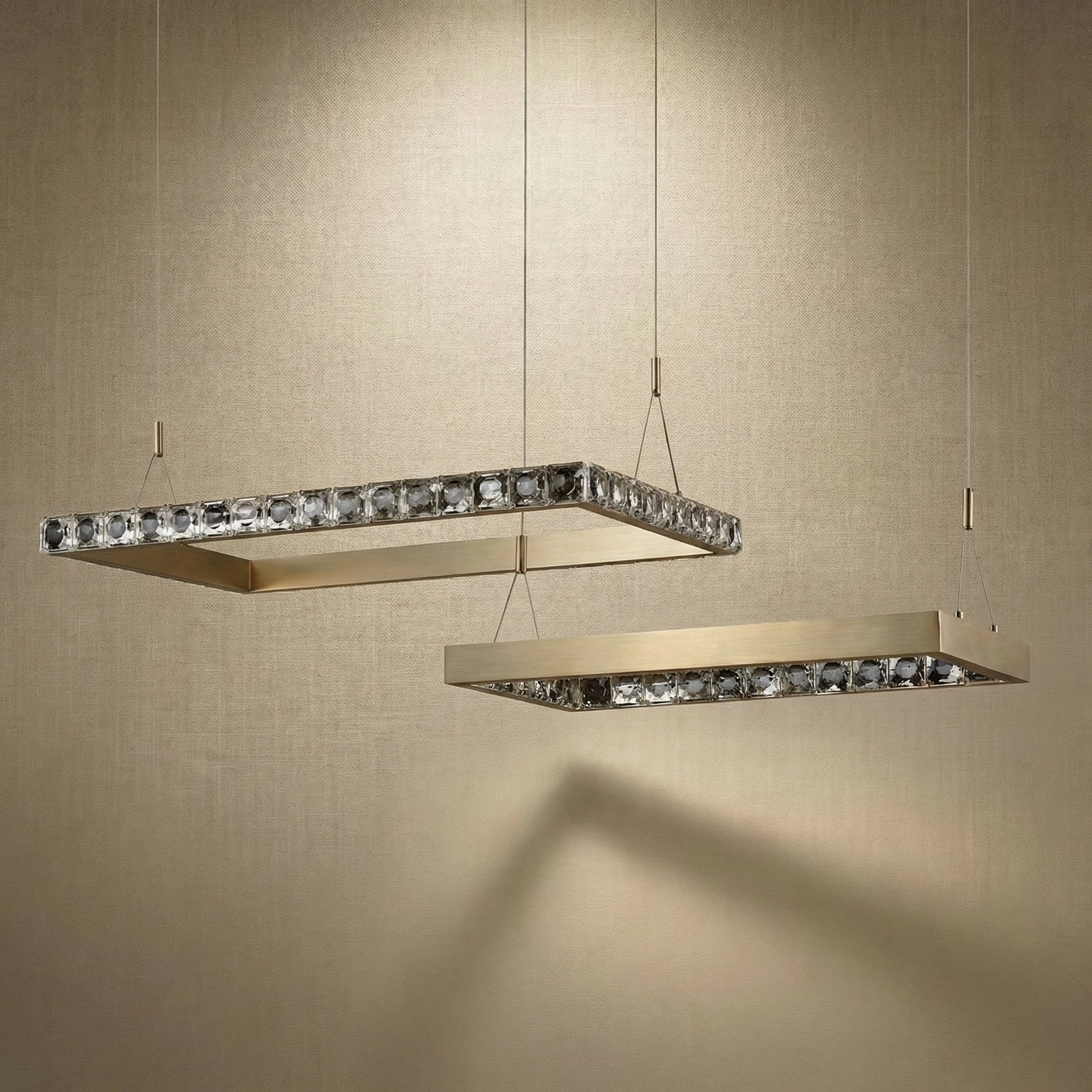 Yiosi Series Nested Crystal Pendant Light Style B - dark