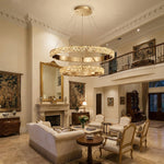 Yiosi Series Nested Crystal Pendant Light Style D - scene-1