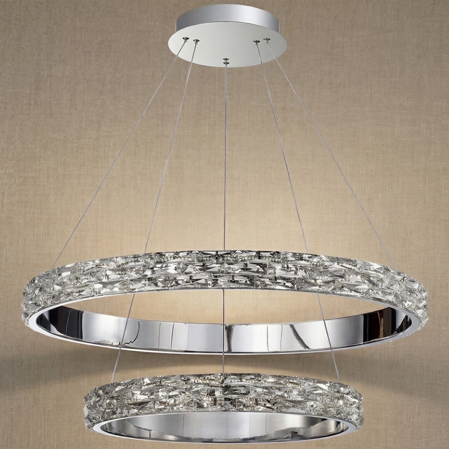 Yiosi Series Nested Crystal Pendant Light Style D - dark
