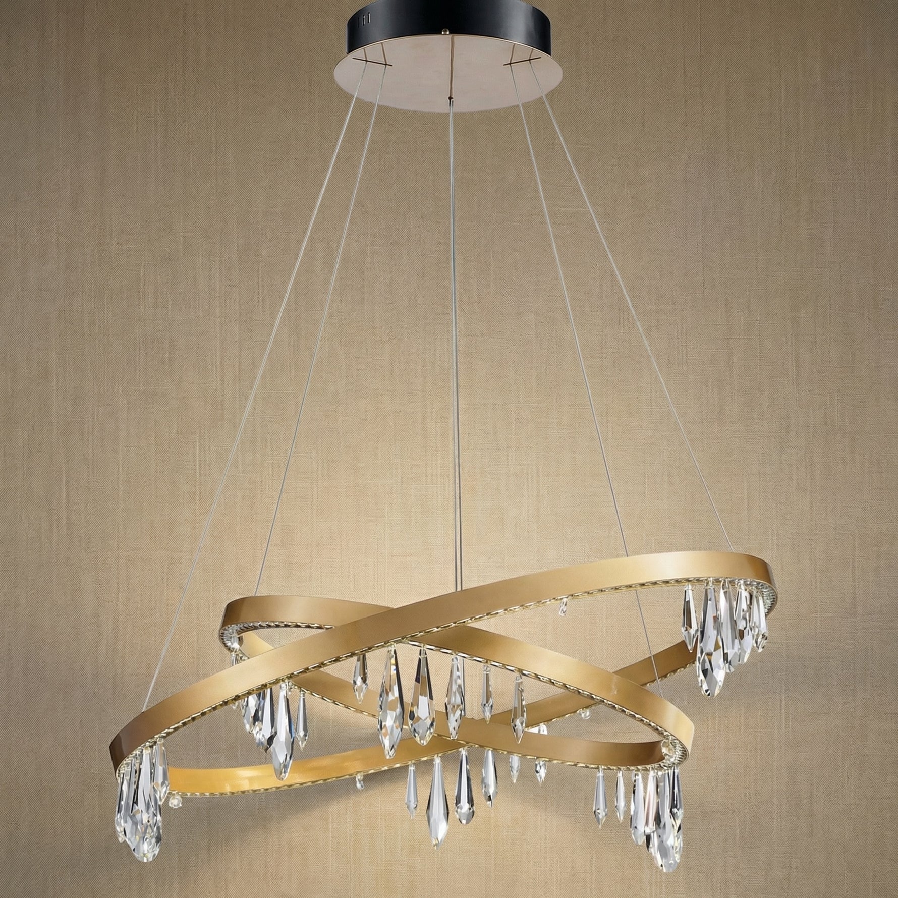 Yiosi Series Nested Crystal Pendant Light Style E - dark