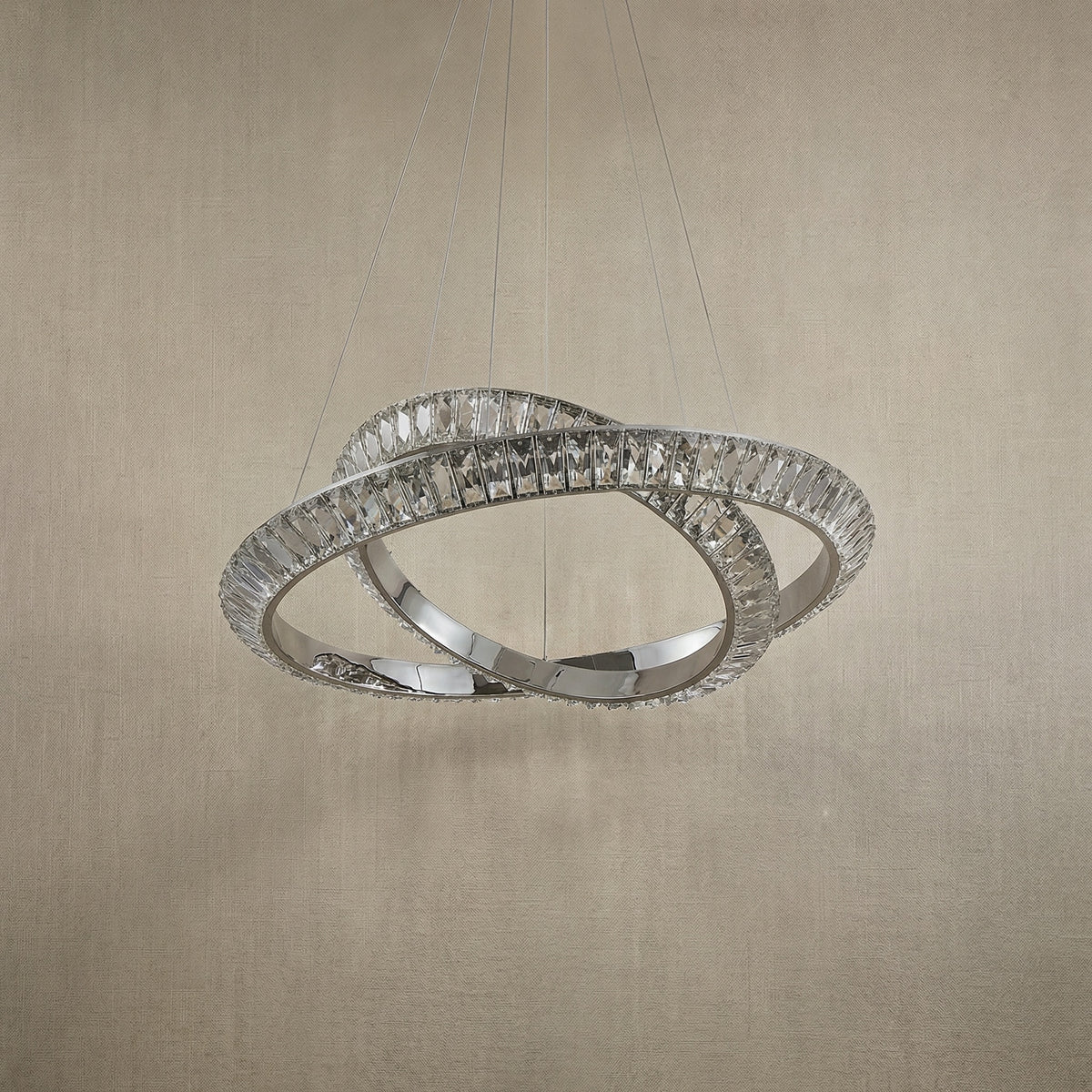 Yiosi Series Nested Crystal Pendant Light Style G - dark