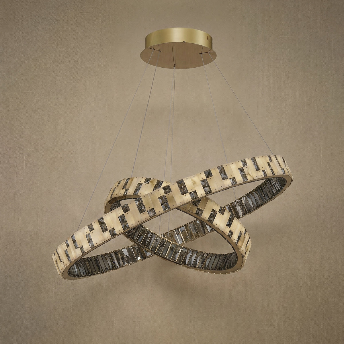 Yiosi Series Nested Crystal Pendant Light Style H - dark