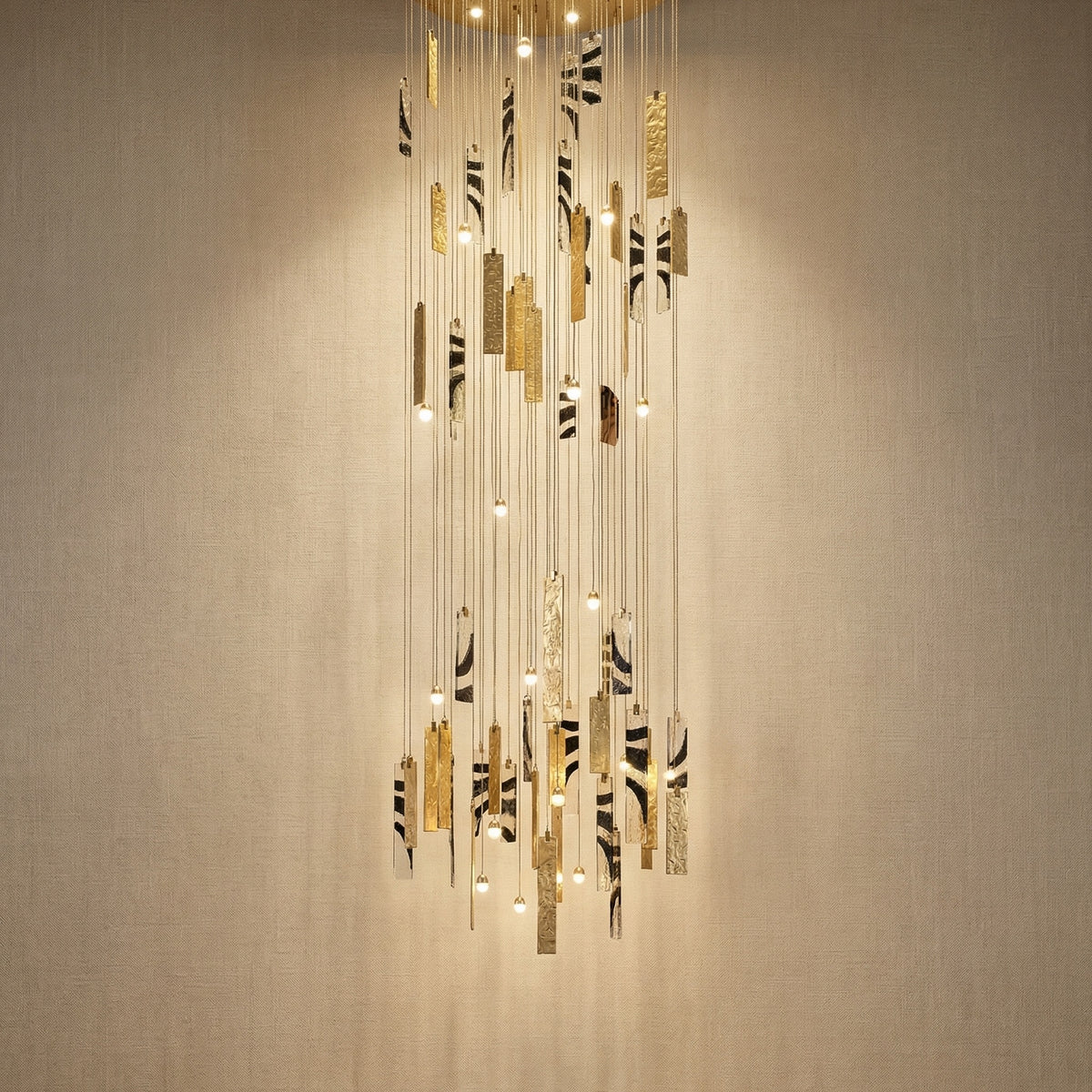 Yiosi Series Nested Grand Glass Pendant Light - 39" (Dia 1000mm)