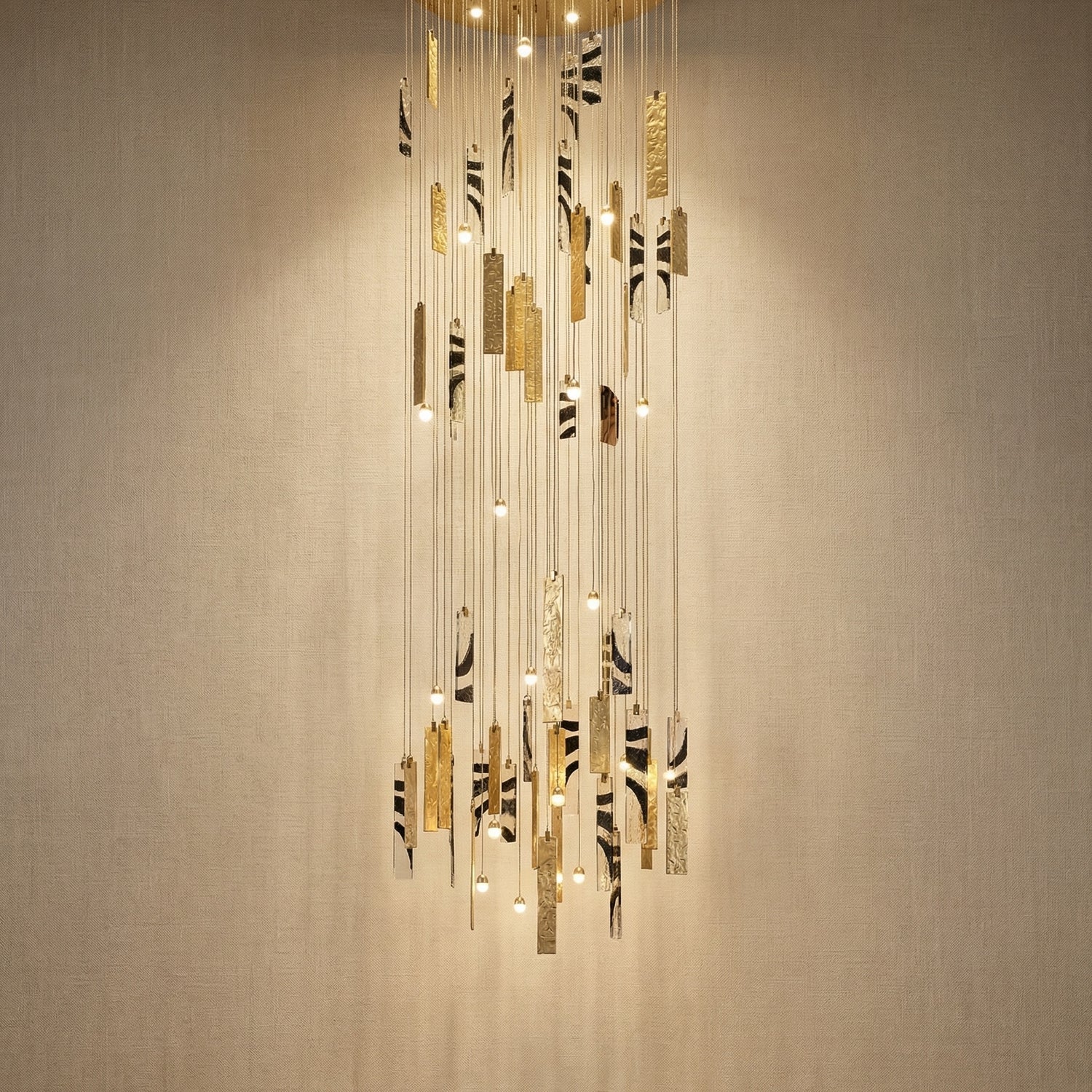 Yiosi Series Nested Grand Glass Pendant Light - 39" (Dia 1000mm)