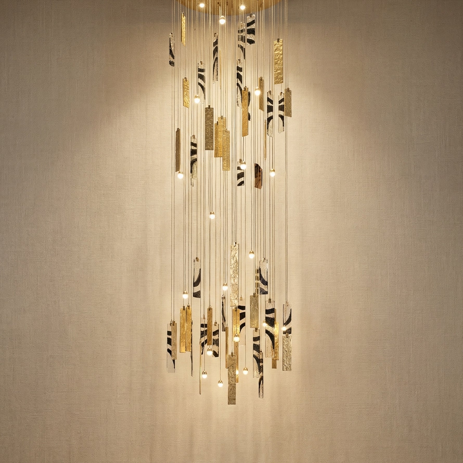 Yiosi Series Nested Grand Glass Pendant Light - 39" (Dia 1000mm)