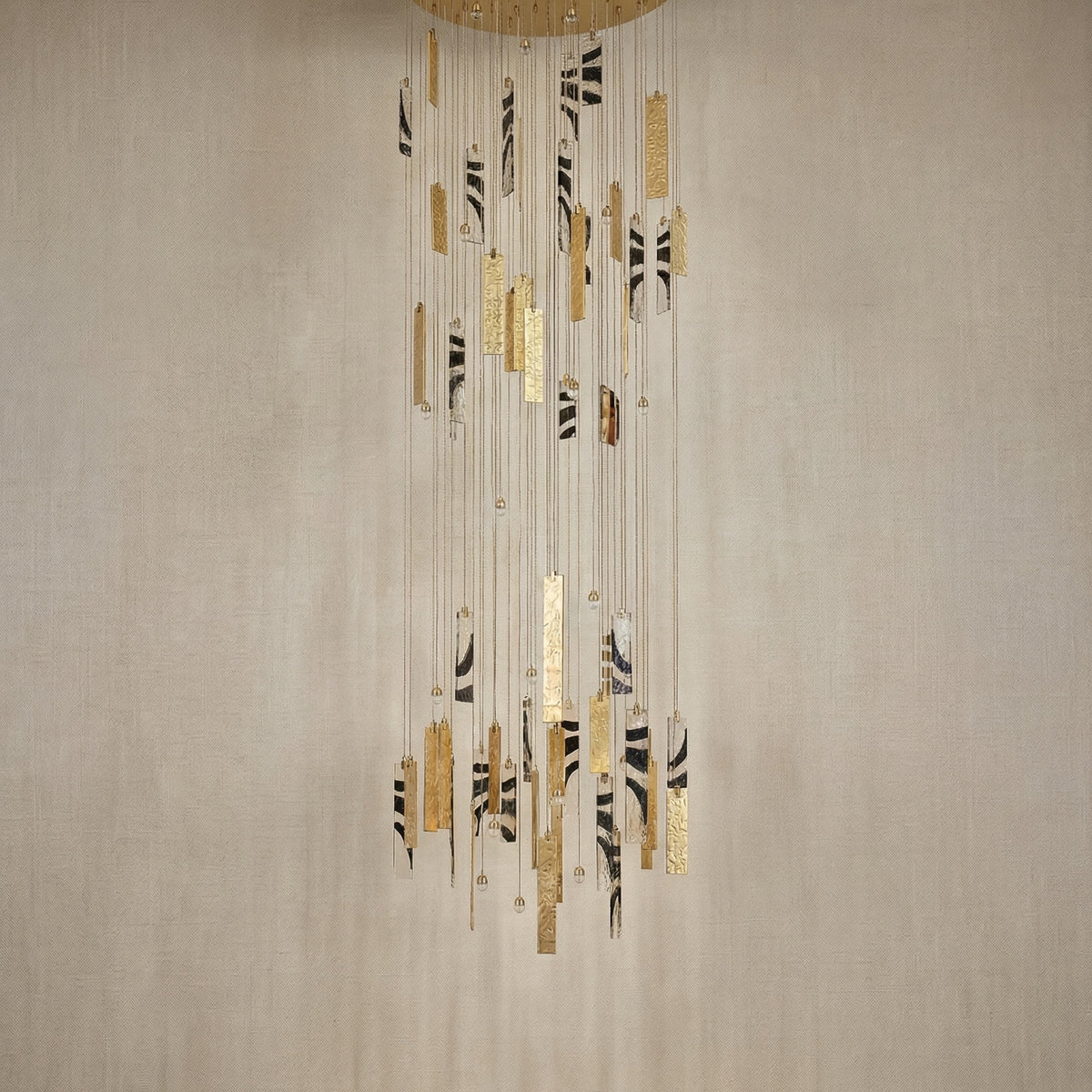 Yiosi Series Nested Grand Glass Pendant Light - dark