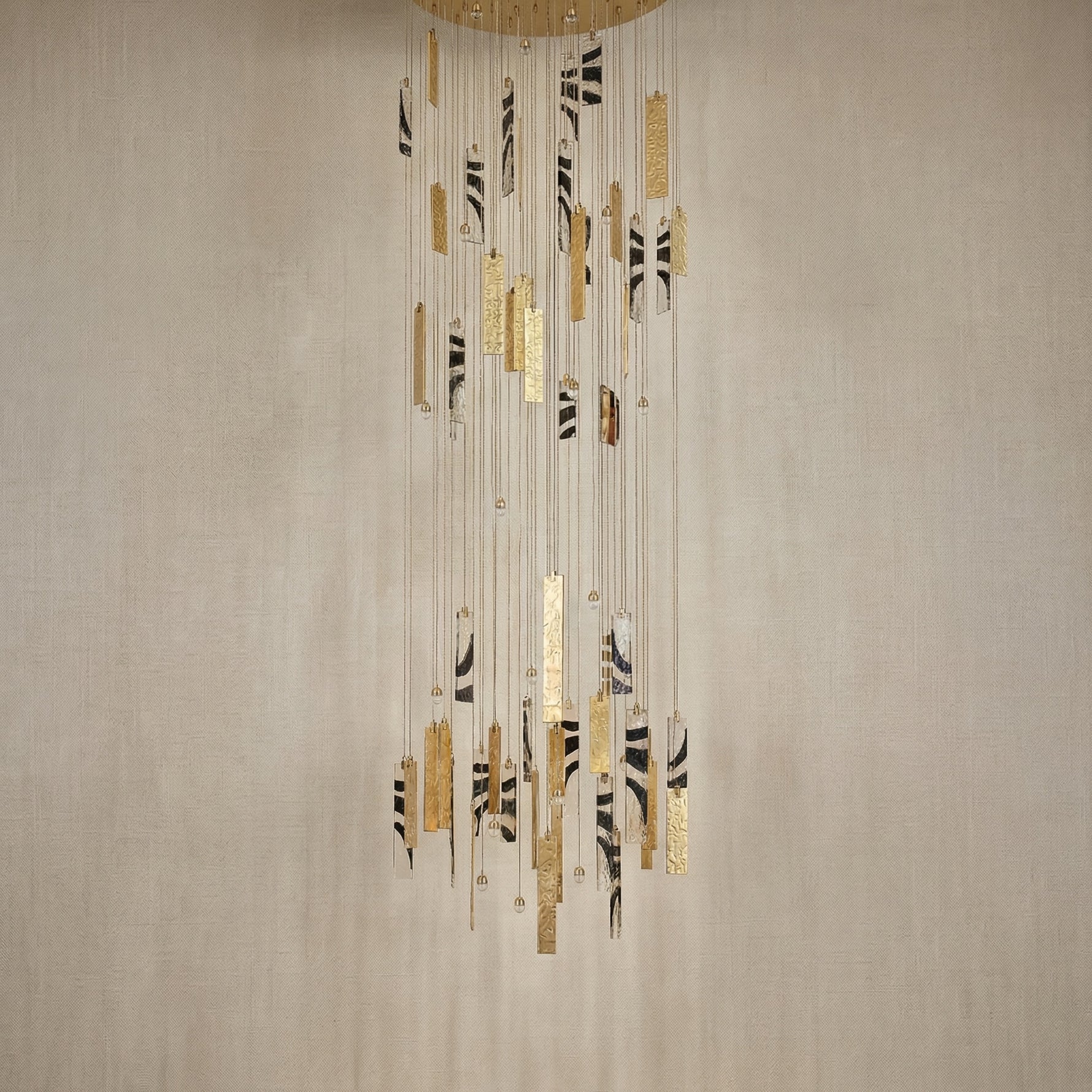 Yiosi Series Nested Grand Glass Pendant Light - dark