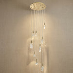 Yiosi Series Oval Crystal Pendant Light 39" Style A - 22" (Dia 550mm)