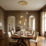 Yiosi Series Oval Crystal Pendant Light 39" Style A - scene-2