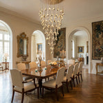 Yiosi Series Oval Crystal Pendant Light 39" Style B - scene-2