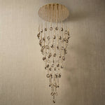 Yiosi Series Oval Crystal Pendant Light 39" Style B - dark