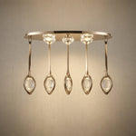 Yiosi Series Oval Crystal Pendant Light 39" Style C - 39" Linear (L1000mm)