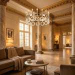 Yiosi Series Oval Crystal Pendant Light 39" Style C - scene-3