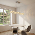 Yiosi Series Oval Crystal Pendant Light 52" - scene-2