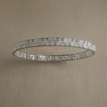Yiosi Series Oval Crystal Pendant Light 52" - dark